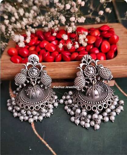EAR1266 - Silver Look Alike Jhumka