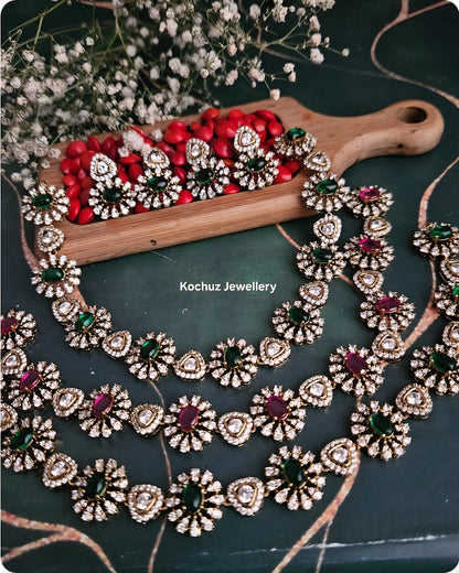 NECK1298 - Stone Neckpiece Set