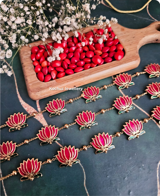 NECK1297 - Lotus Neckpiece(Manju Warrier inspired)