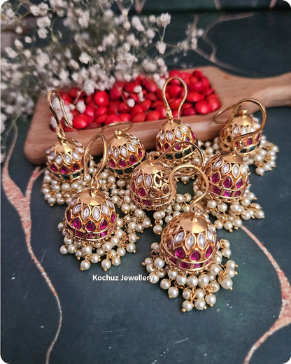 EAR1258 - Premium Kemp Style Hook jhumka