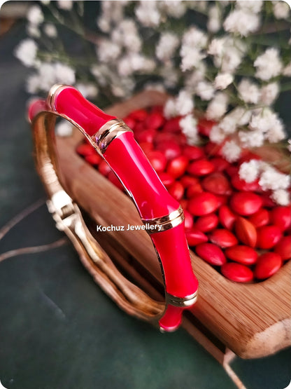 BANG1276 - Anti Tarnish Italian Enamel Meenakari Vintage Bangle