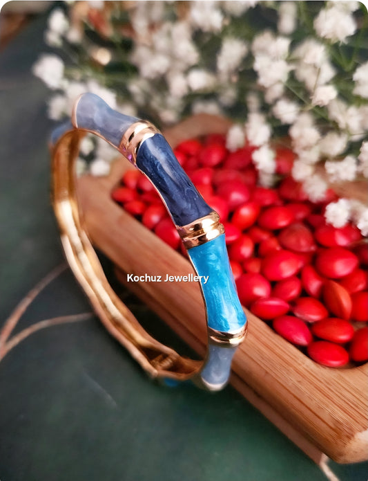 BANG1280 - Anti Tarnish Italian Enamel Meenakari Vintage Bangle