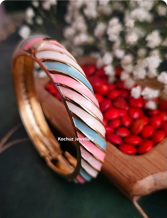 BANG1283 - Anti Tarnish Italian Enamel Meenakari Vintage Bangle