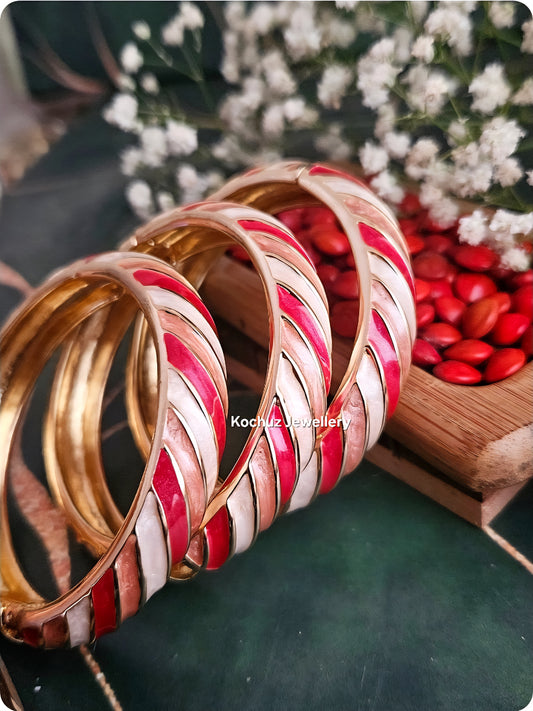 BANG1282 - Anti Tarnish Italian Enamel Meenakari Vintage Bangle