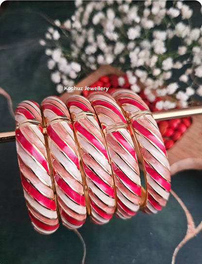 BANG1282 - Anti Tarnish Italian Enamel Meenakari Vintage Bangle