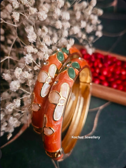 BANG1348 -Anti Tarnish Italian Enamel Meenakari Bangles