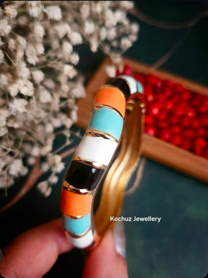 BANG1292 -Anti Tarnish Italian Enamel Meenakari Bangles