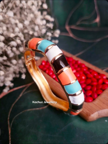 BANG1292 -Anti Tarnish Italian Enamel Meenakari Bangles