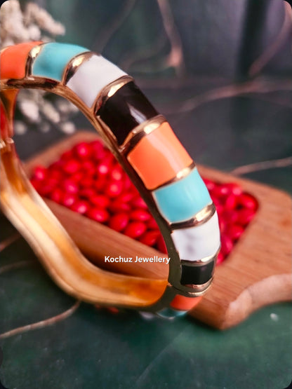 BANG1292 -Anti Tarnish Italian Enamel Meenakari Bangles