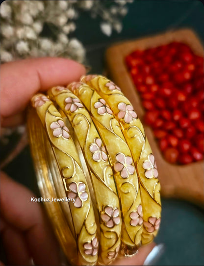 BANG1316 -Anti Tarnish Italian Enamel Meenakari Bangles
