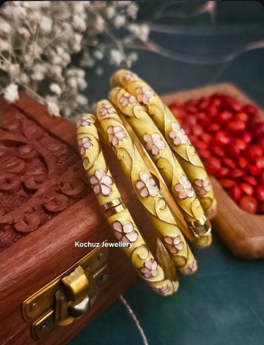 BANG1316 -Anti Tarnish Italian Enamel Meenakari Bangles