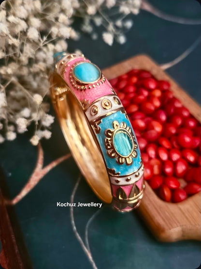 BANG1317 -Anti Tarnish Italian Enamel Meenakari Bangles