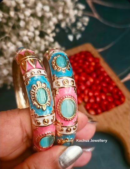 BANG1317 -Anti Tarnish Italian Enamel Meenakari Bangles