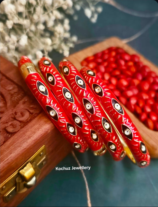 BANG1318 -Anti Tarnish Italian Enamel Meenakari Bangles