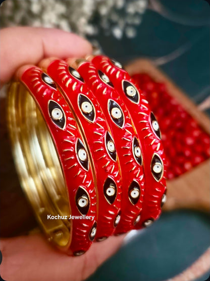 BANG1318 -Anti Tarnish Italian Enamel Meenakari Bangles