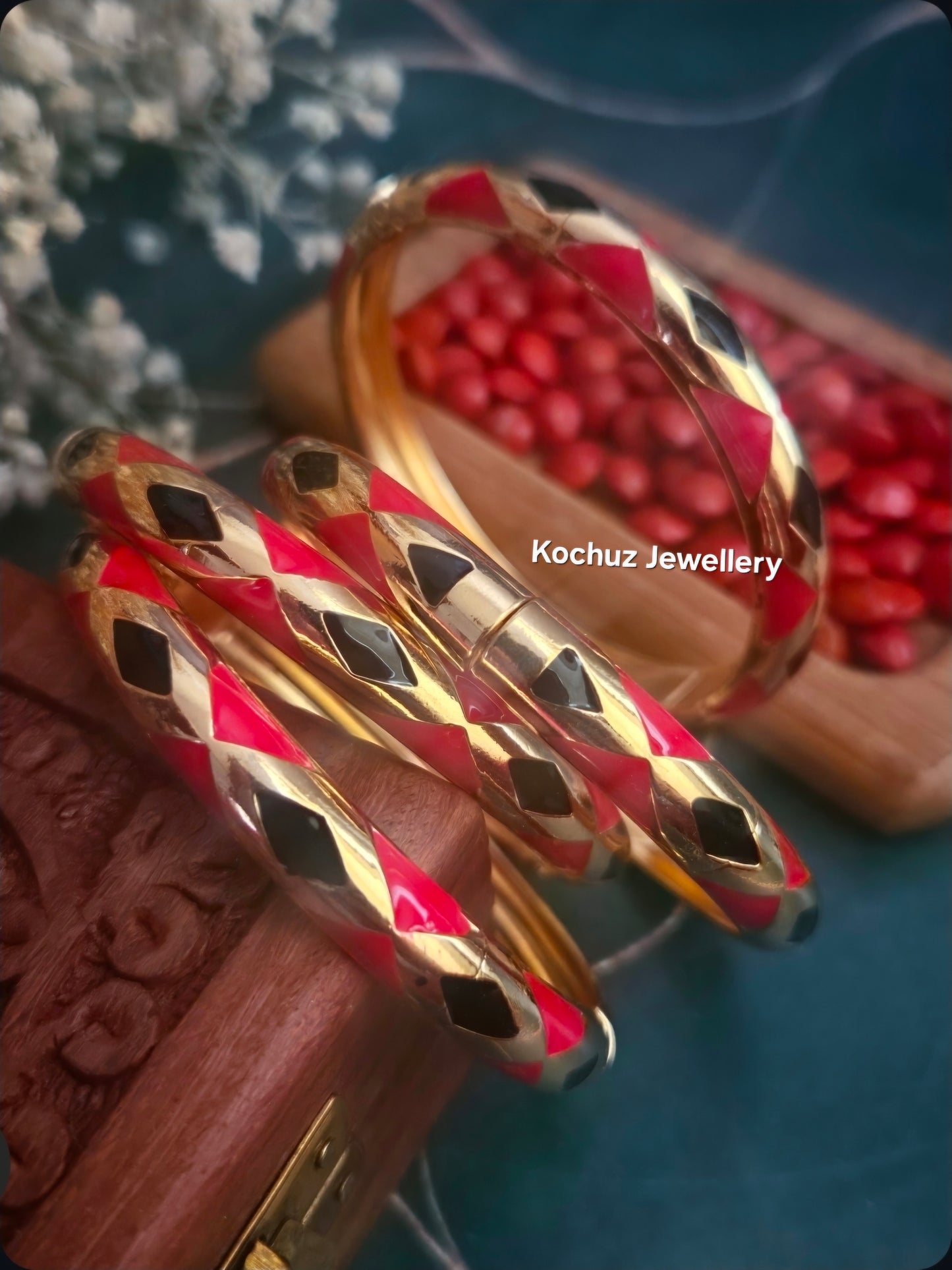 BANG1325 -Anti Tarnish Italian Enamel Meenakari Bangles