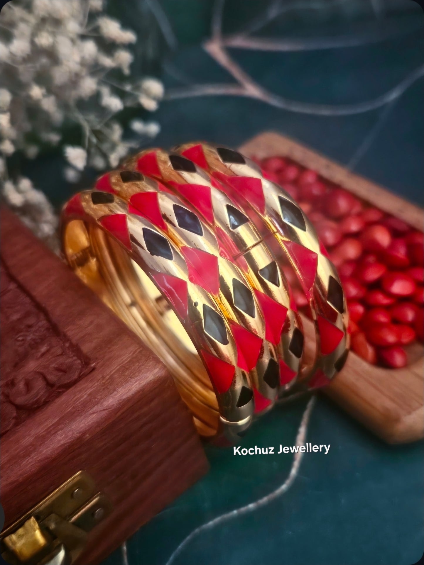 BANG1325 -Anti Tarnish Italian Enamel Meenakari Bangles