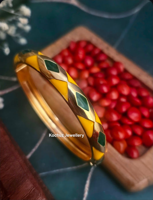 BANG1327 -Anti Tarnish Italian Enamel Meenakari Bangles