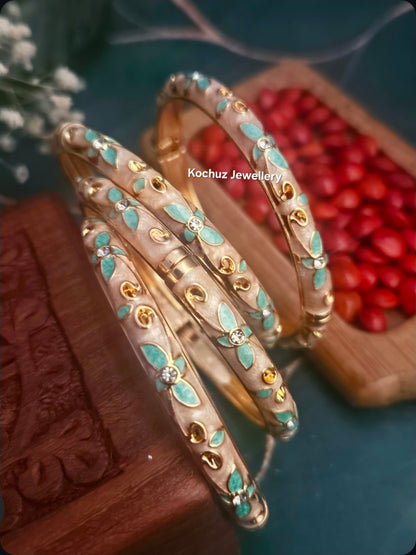 BANG1326 -Anti Tarnish Italian Enamel Meenakari Bangles