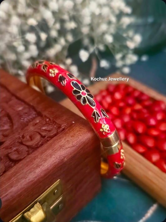 BANG1324 -Anti Tarnish Italian Enamel Meenakari Bangles