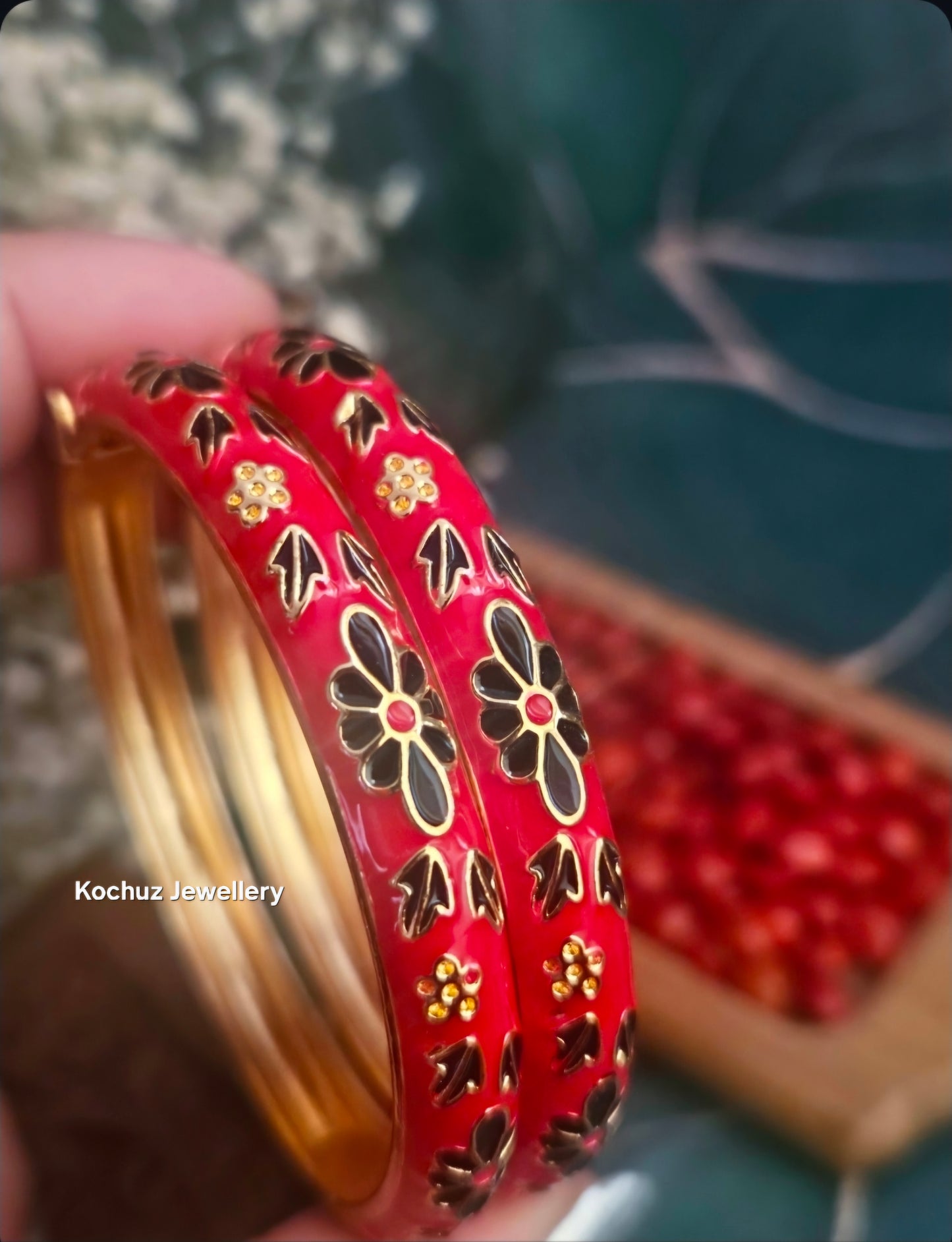 BANG1324 -Anti Tarnish Italian Enamel Meenakari Bangles