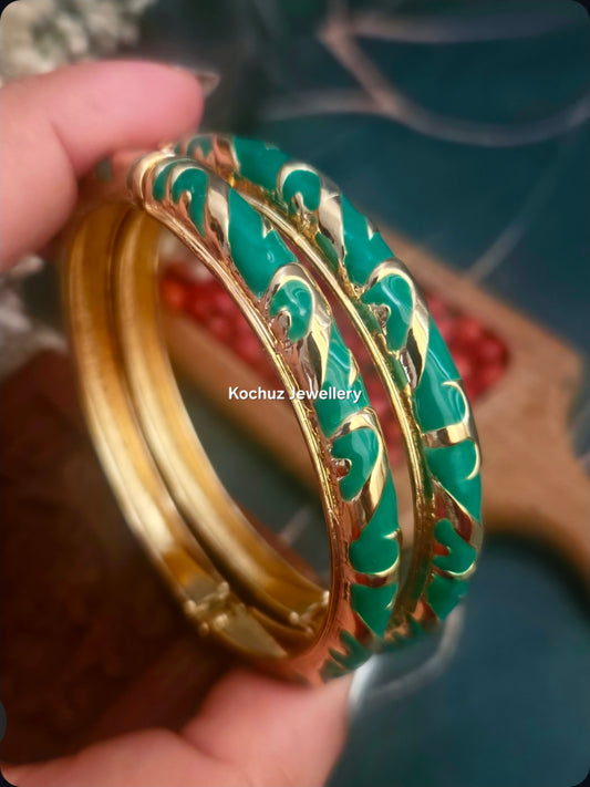 BANG1321 -Anti Tarnish Italian Enamel Meenakari Bangles