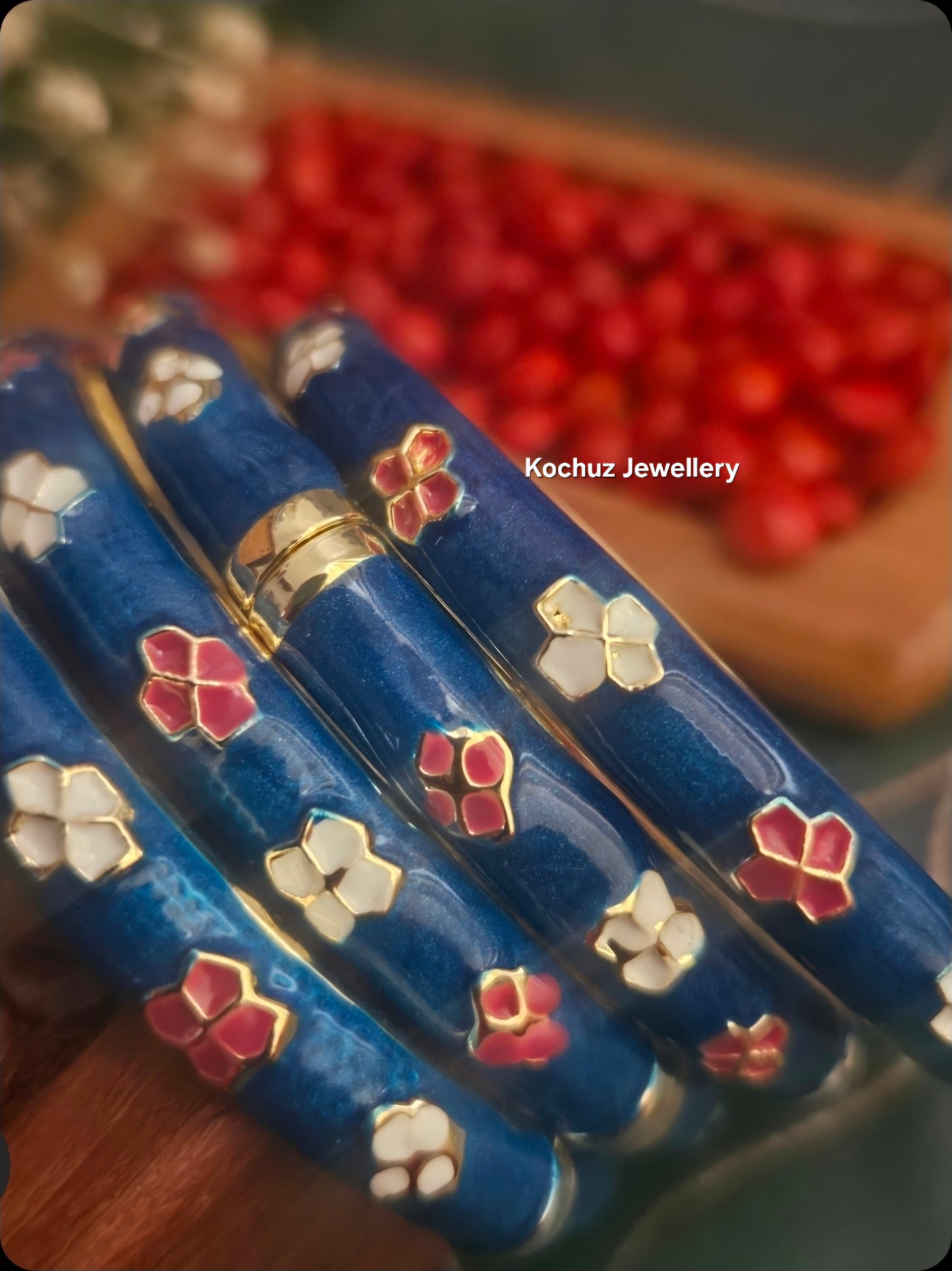 BANG1323 -Anti Tarnish Italian Enamel Meenakari Bangles