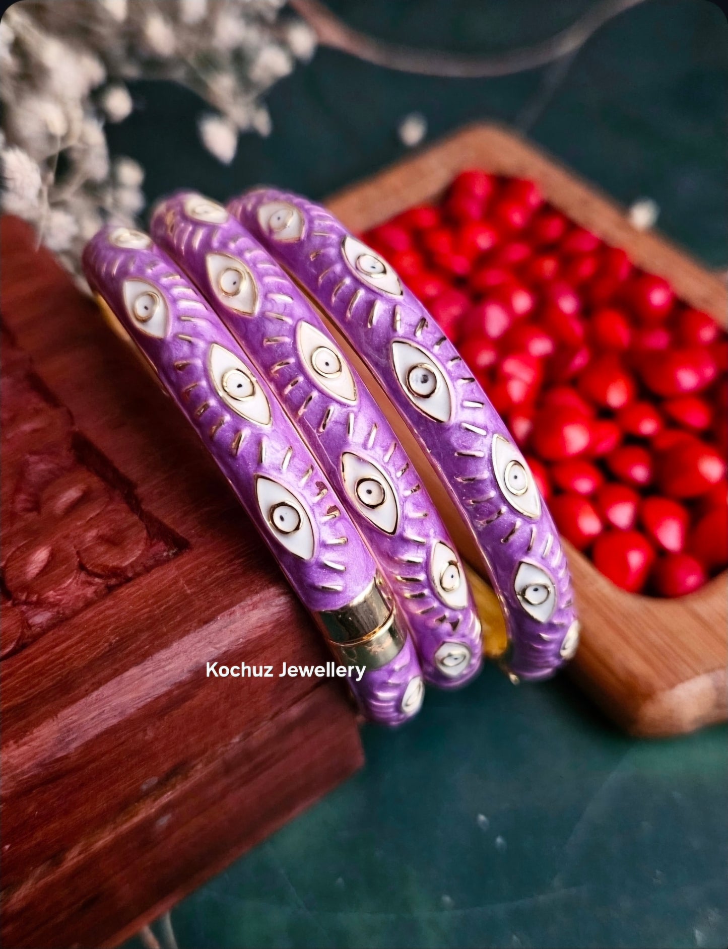 BANG1337 -Anti Tarnish Italian Enamel Meenakari Bangles