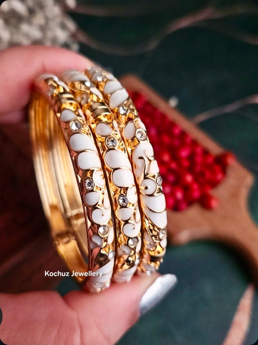 BANG1335-Anti Tarnish Italian Enamel Meenakari Bangles