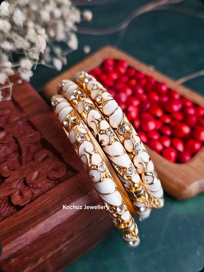BANG1335-Anti Tarnish Italian Enamel Meenakari Bangles