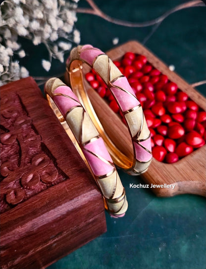 BANG1333 -Anti Tarnish Italian Enamel Meenakari Bangles