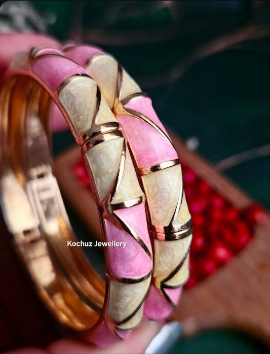 BANG1333 -Anti Tarnish Italian Enamel Meenakari Bangles