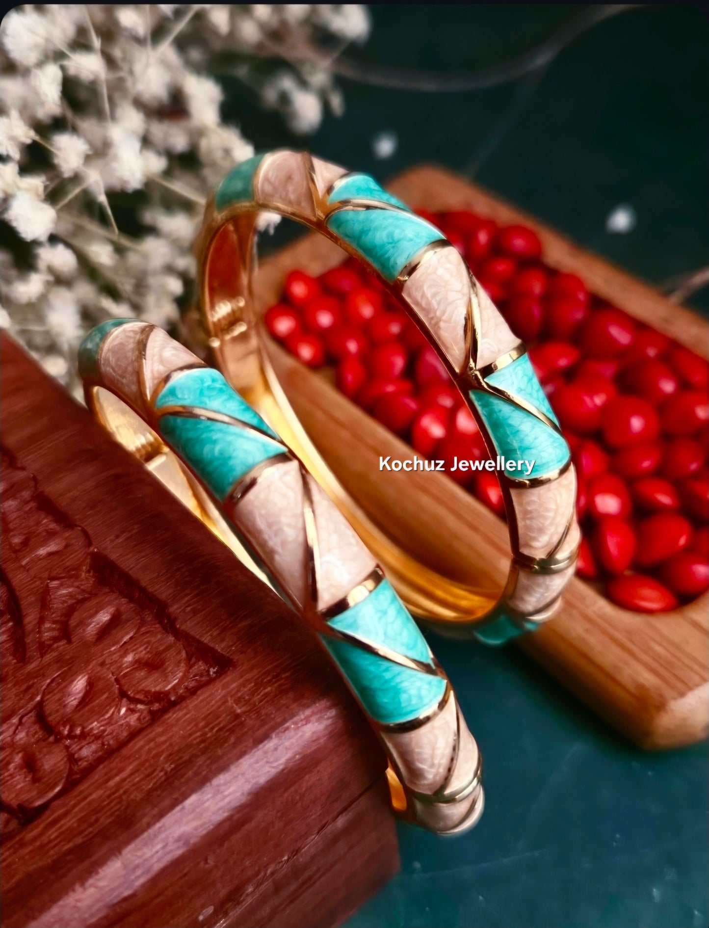 BANG1334 -Anti Tarnish Italian Enamel Meenakari Bangles