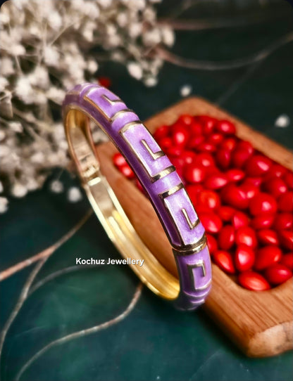 BANG1338 -Anti Tarnish Italian Enamel Meenakari Bangles