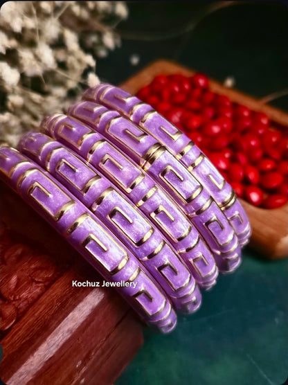 BANG1338 -Anti Tarnish Italian Enamel Meenakari Bangles