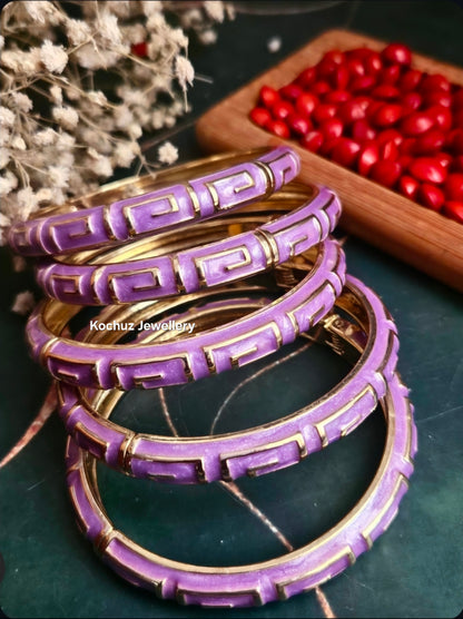 BANG1338 -Anti Tarnish Italian Enamel Meenakari Bangles