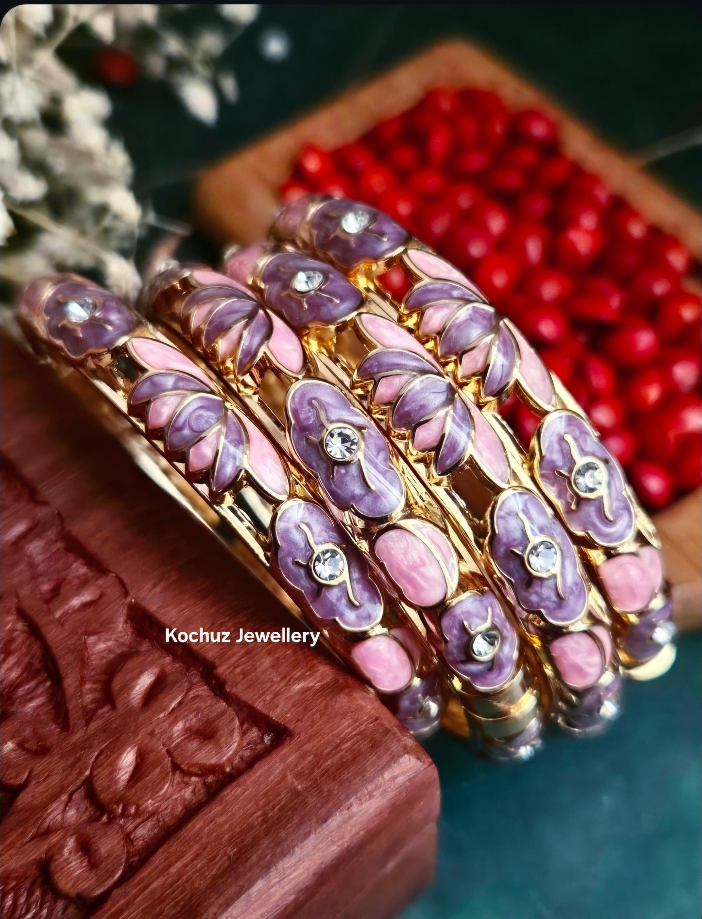 BANG1342 -Anti Tarnish Italian Enamel Meenakari Bangles