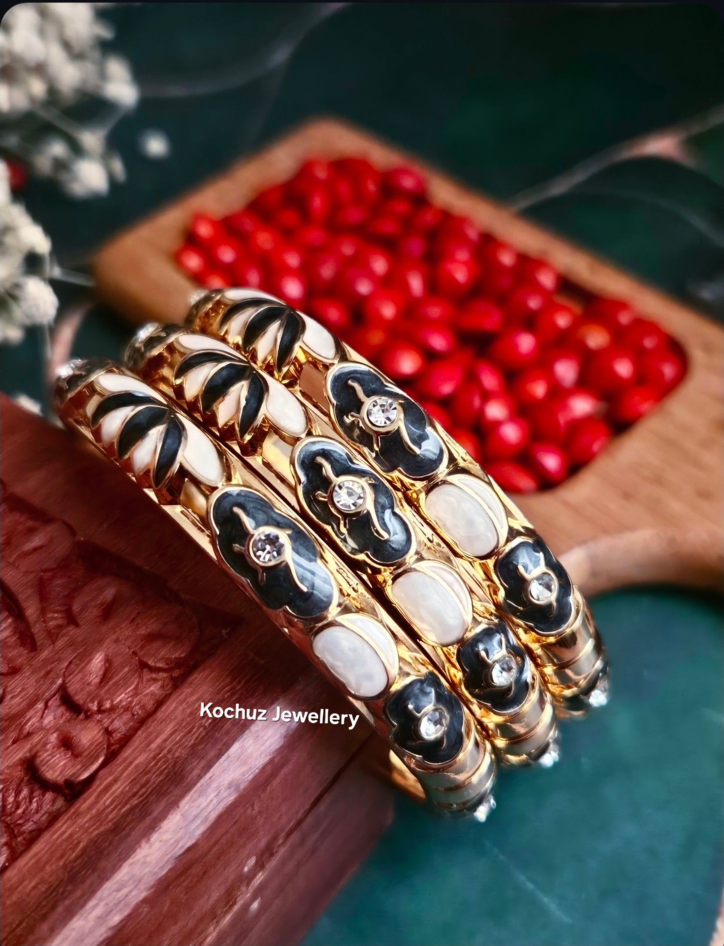BANG1344 -Anti Tarnish Italian Enamel Meenakari Bangles