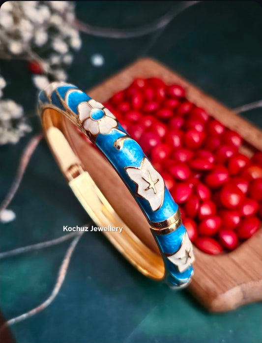 BANG1346 -Anti Tarnish Italian Enamel Meenakari Bangles