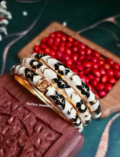 BANG1345 -Anti Tarnish Italian Enamel Meenakari Bangles