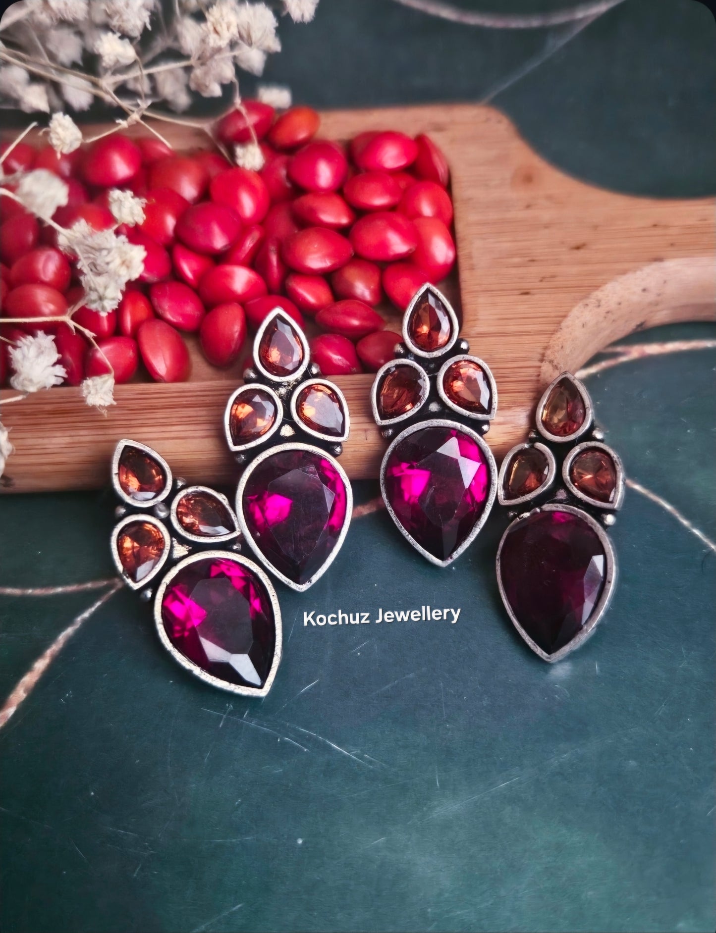 EAR1274-Silver Look Alike Studs