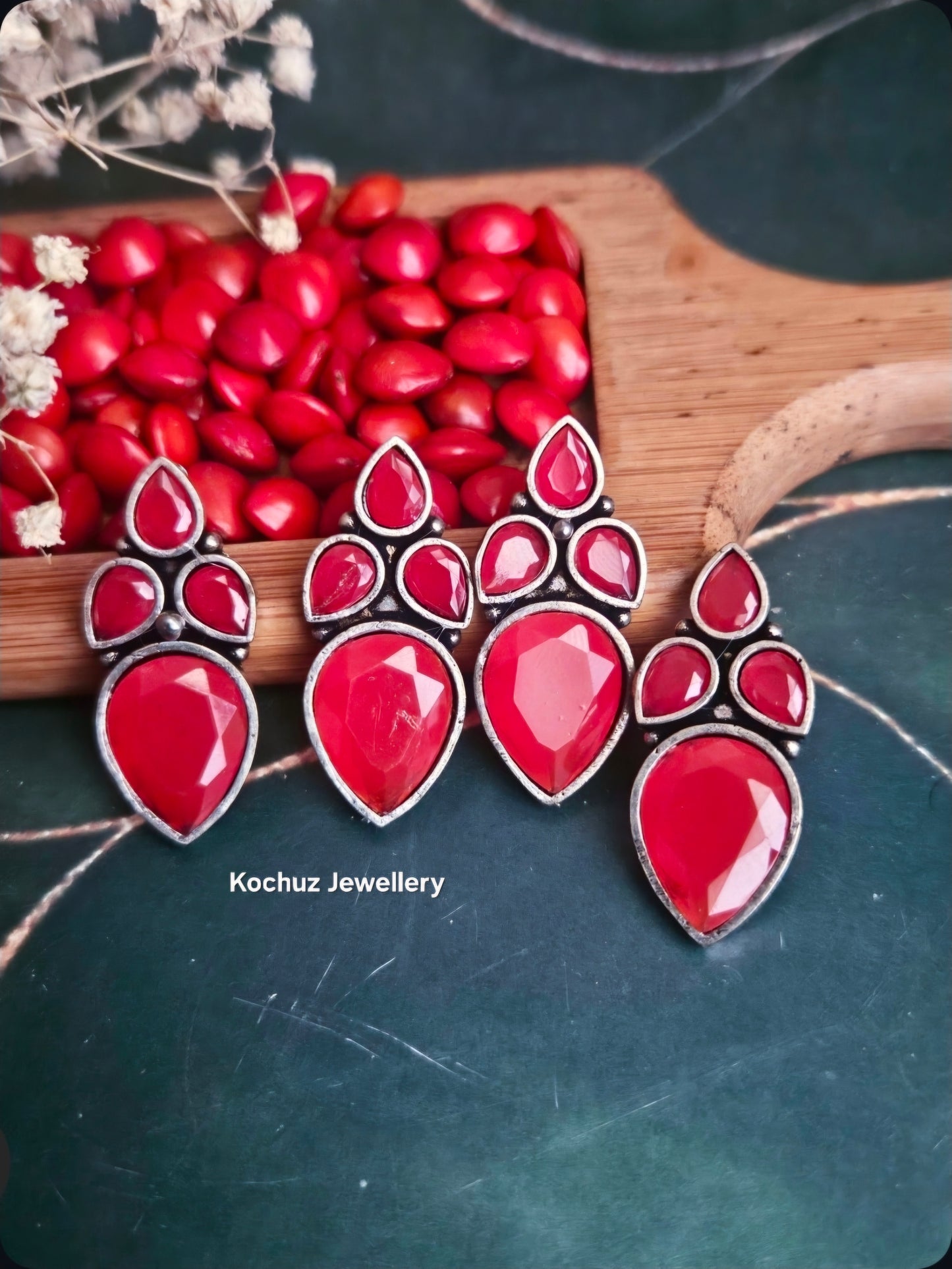 EAR1274-Silver Look Alike Studs