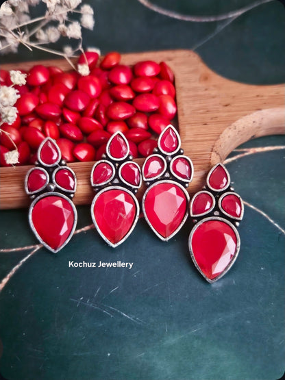 EAR1274-Silver Look Alike Studs
