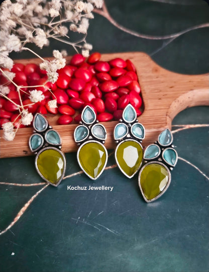 EAR1274-Silver Look Alike Studs