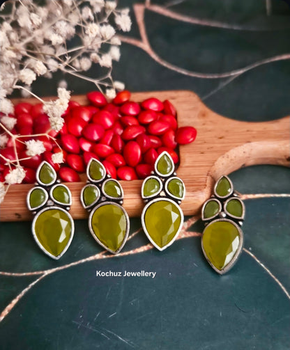 EAR1274-Silver Look Alike Studs