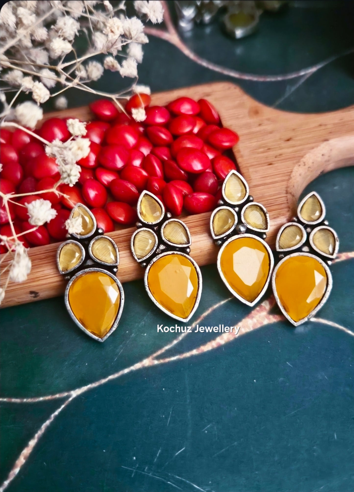 EAR1274-Silver Look Alike Studs