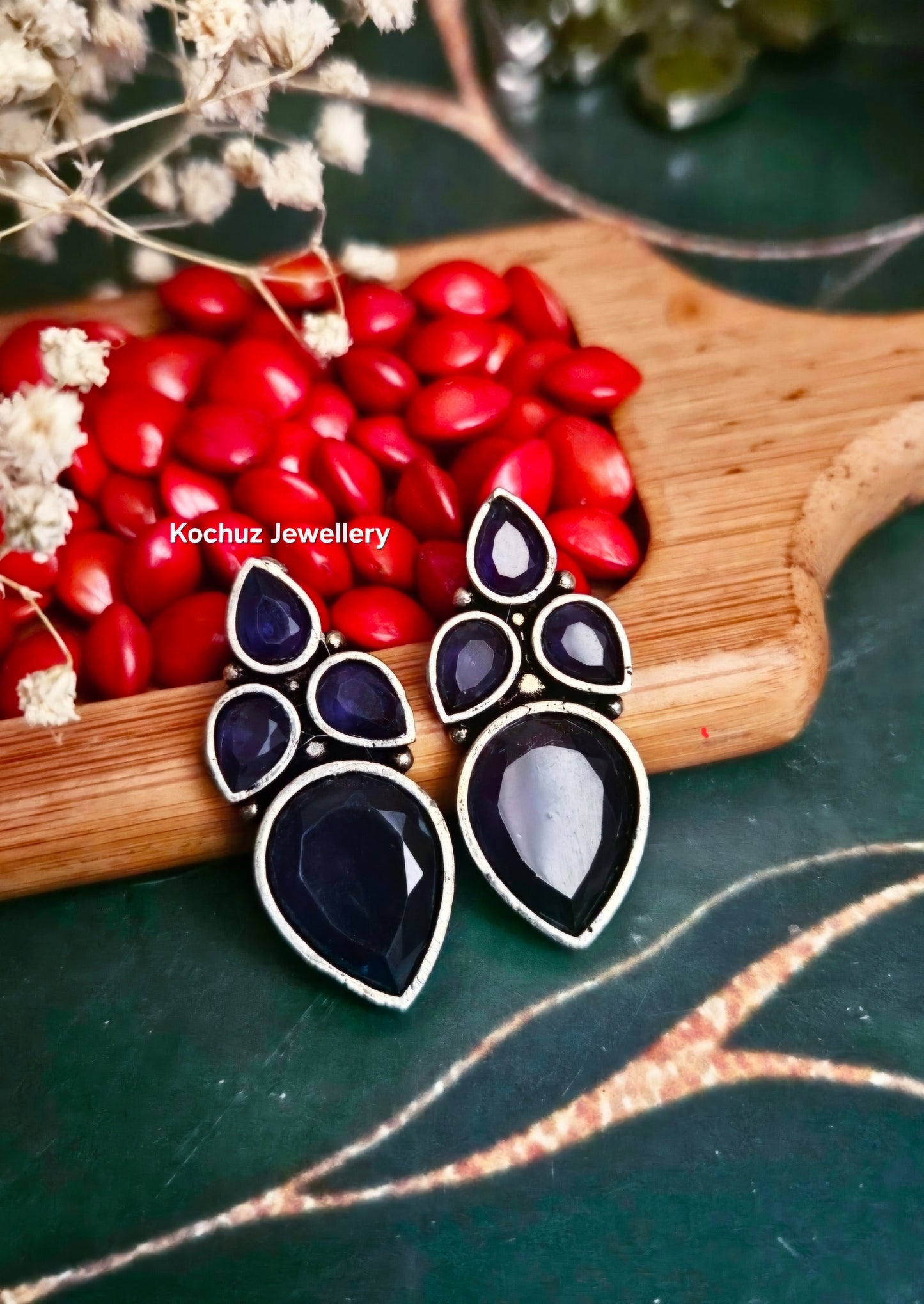 EAR1274-Silver Look Alike Studs