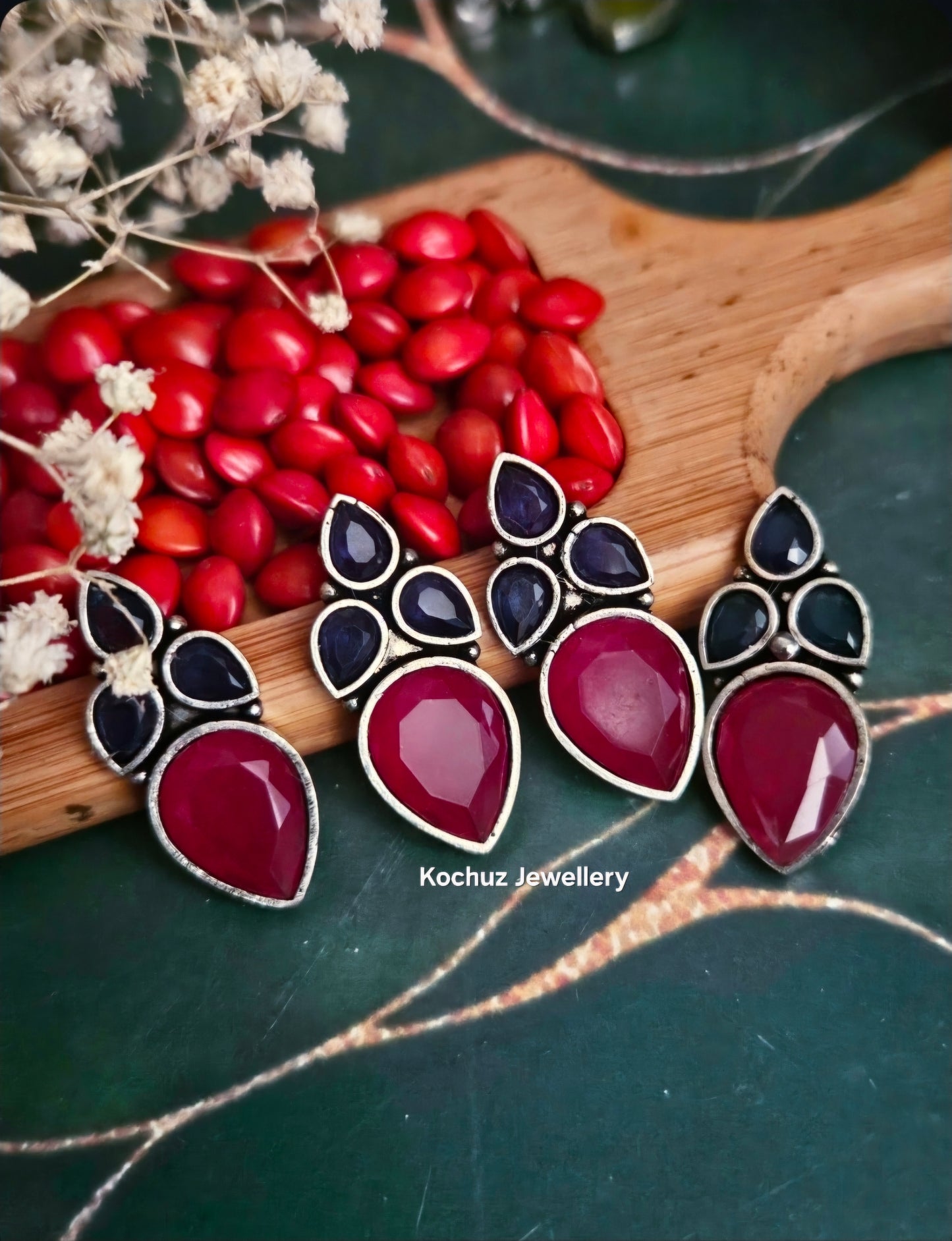 EAR1274-Silver Look Alike Studs