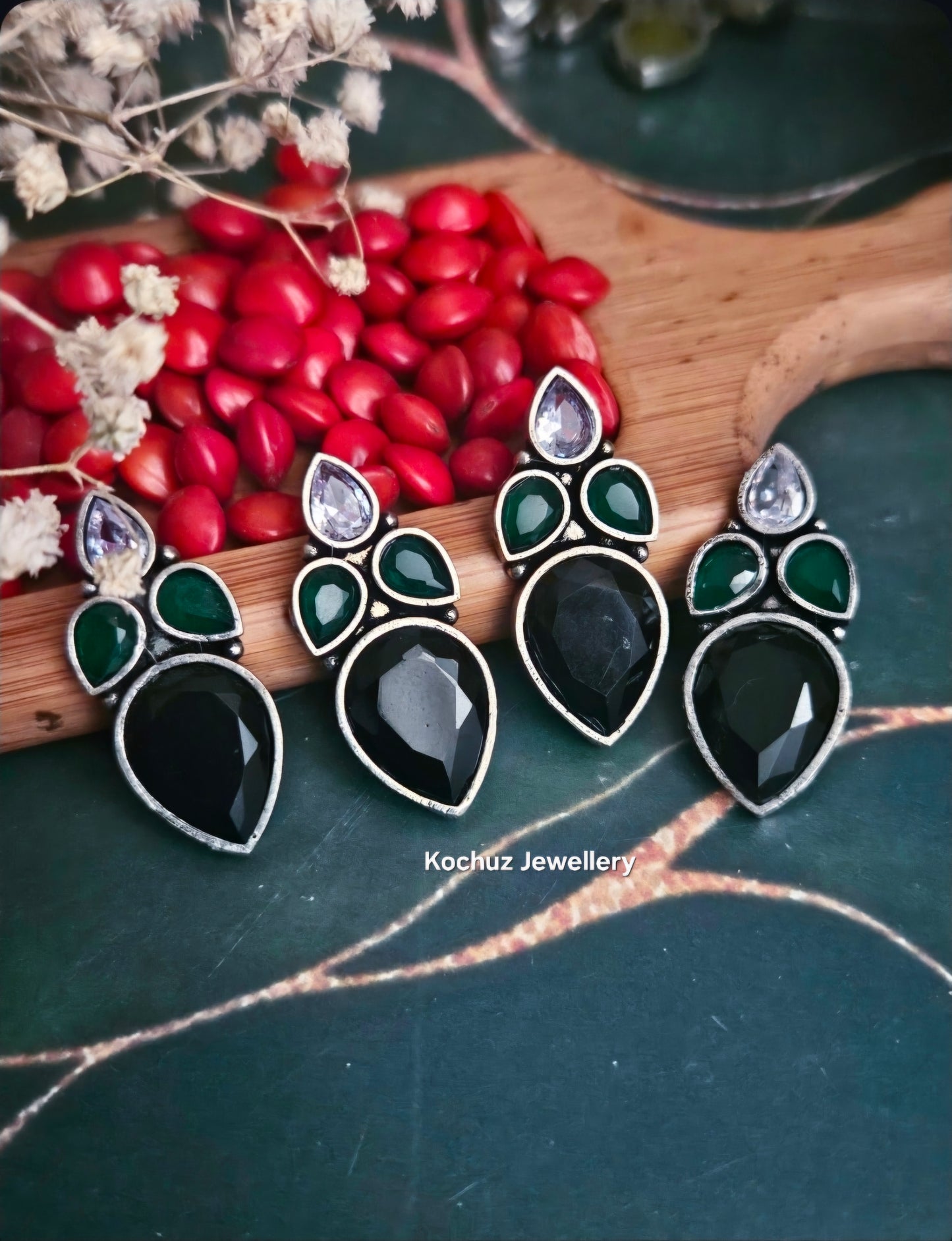 EAR1274-Silver Look Alike Studs