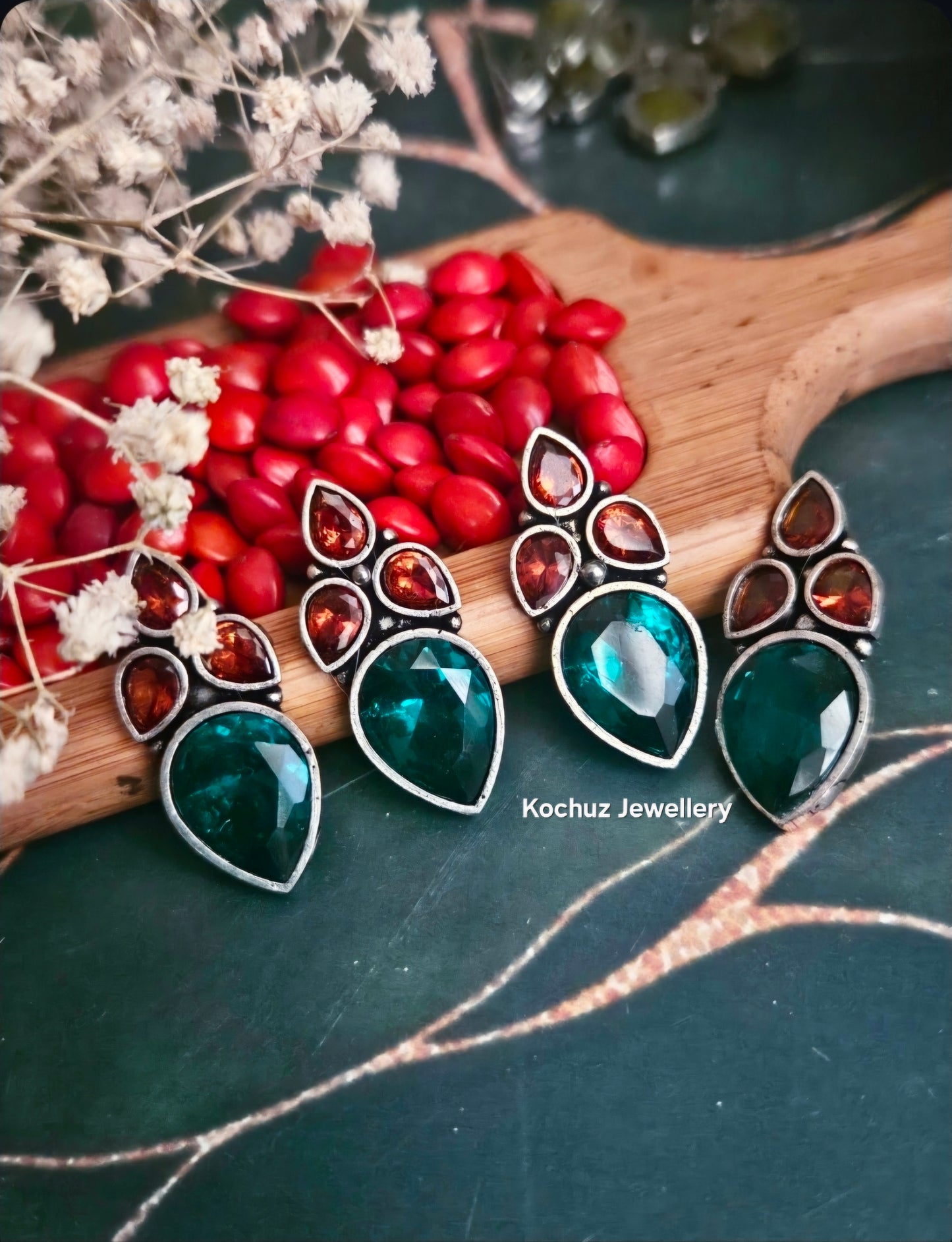 EAR1274-Silver Look Alike Studs